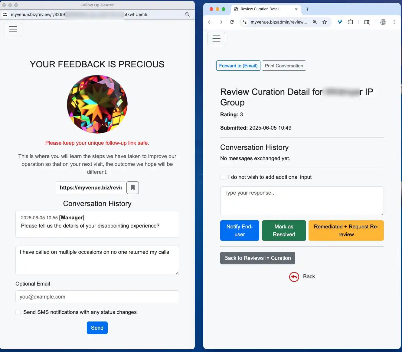 Token-Based Anonymous Feedback